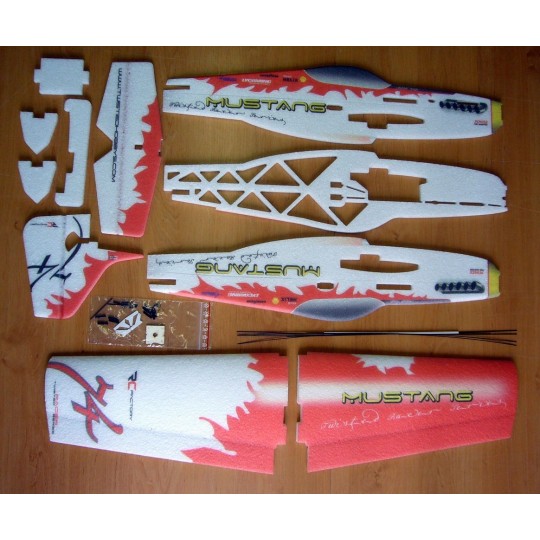 TR01-Mustang rouge 780mm Kit EPP RC Factory