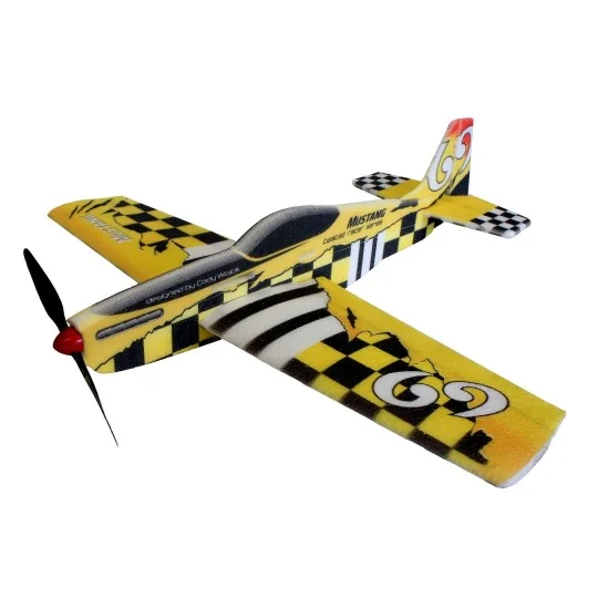 780mm yellow Mustang RC Factory EPP Kit RC Factory TR02 - 1 TR02-780mm yellow Mustang RC Factory EPP Kit - TR02