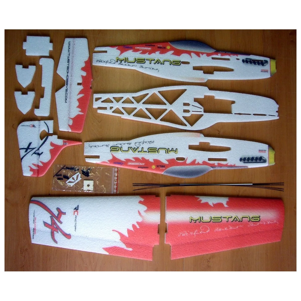 Mustang jaune 780mm Kit EPP RC Factory RC Factory TR02 - 3