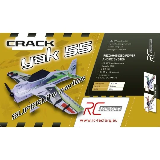 S01-Crack Yak vert SuperLite 800mm Kit EPP RC Factory - S01