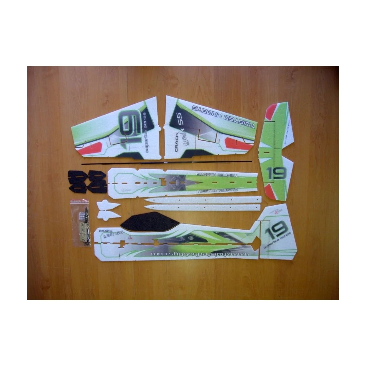 Crack Yak orange SuperLite 800mm Kit EPP RC Factory RC Factory S02 - 3