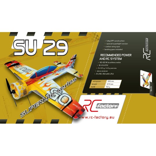 S05-SU-29 Russian SuperLite 845mm Kit EPP RC Factory - S05