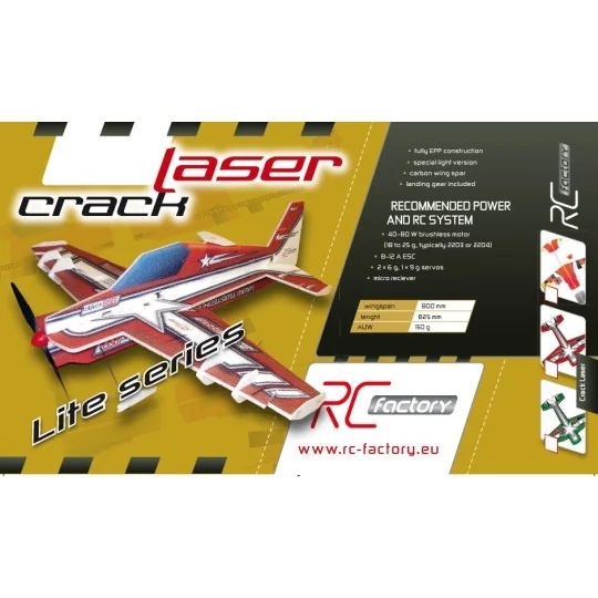 L05-Crack Laser Rouge LiteSeries 800mm Kit EPP RC Factory - L05