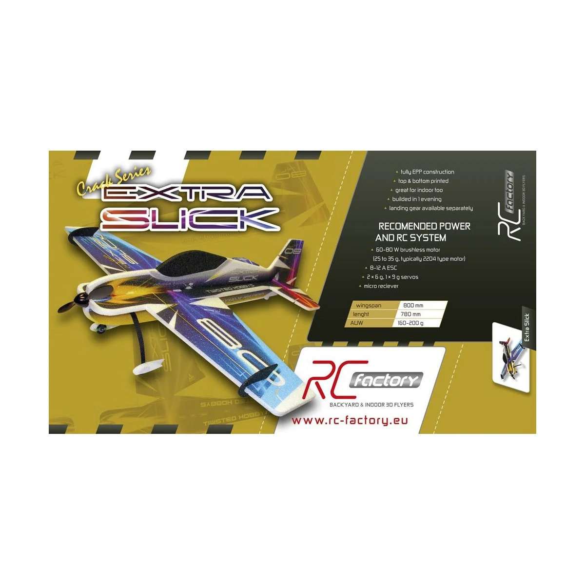 Extra Slick Backyard Series 800mm RC Factory EPP Kit RC Factory B03 - 2