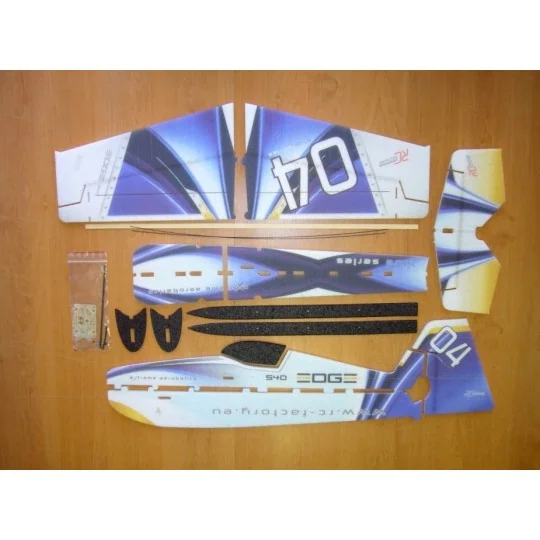 B04-Edge 540 Hot Blue Backyard Series 800mm RC Factory EPP Kit
