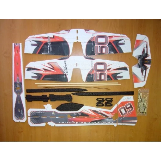 B11-Crack Pitts Rouge Backyard Series 755mm Kit EPP RC Factory - B11