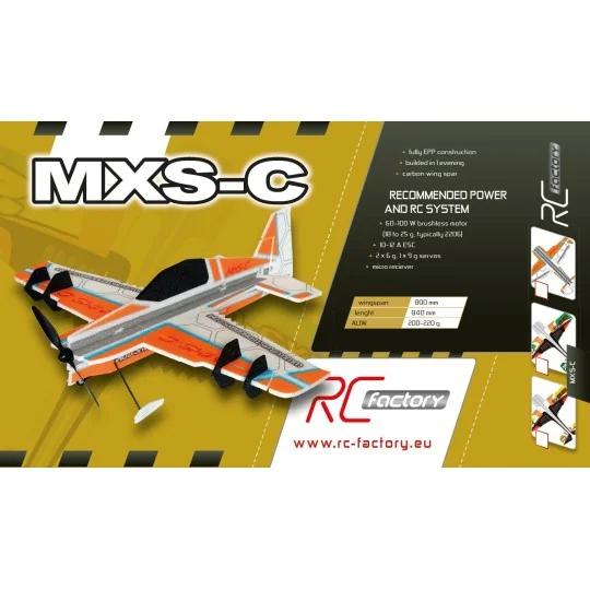MXS - C CW Backyard Series 800mm RC Factory EPP Kit RC Factory B14 - 2 B14-MXS - C CW Backyard Series 800mm RC Factory EPP Kit - B14