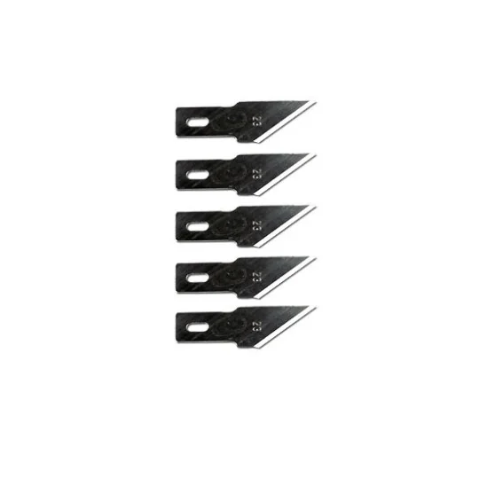 S04495075-5 lames droites courtes pour couteau scalpel ø11