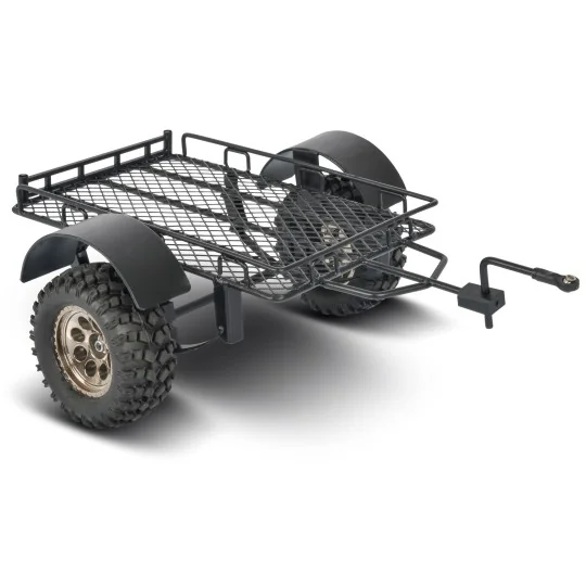 500404107-Black screen utility trailer for Scale Crawler 1/10 Carson