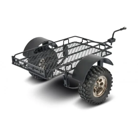 500404107-Black screen utility trailer for Scale Crawler 1/10 Carson