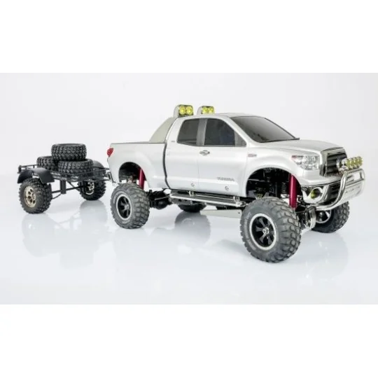 500404107-Remorque utilitaire grillagée noire pour Scale Crawler 1/10 Carson