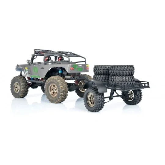 Black screen utility trailer for Scale Crawler 1/10 Carson Carson 500404107 - 4 500404107-Black screen utility trailer for Scale Crawler 1/10 Carson - 500404107
