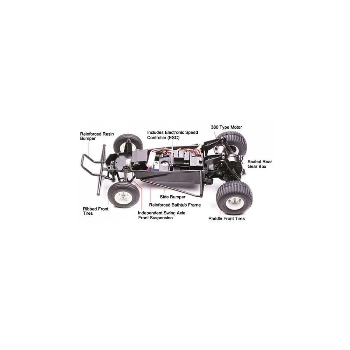 Grasshopper Kit RTR Combo Tamiya Tamiya 58346L - 3