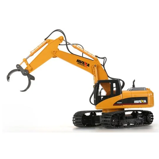 Backhoe with grab metal 1/14 RC 2.4 GHz - HuiNa HuiNa Toys CY1570 - 6 CY1570-Backhoe with grab metal 1/14 RC 2.4 GHz - HuiNa - CY1570