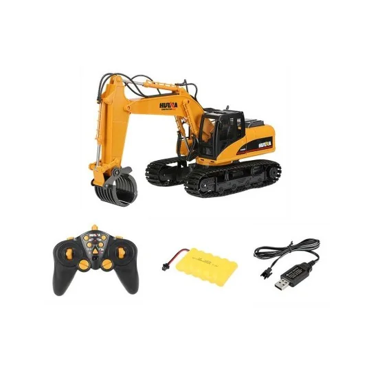 Backhoe with grab metal 1/14 RC 2.4 GHz - HuiNa HuiNa Toys CY1570 - 13 CY1570-Backhoe with grab metal 1/14 RC 2.4 GHz - HuiNa - CY1570