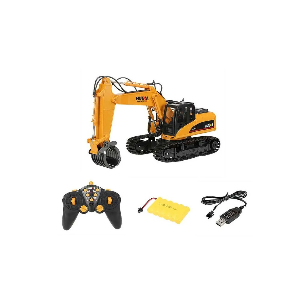 Backhoe with grab metal 1/14 RC 2.4 GHz - HuiNa HuiNa Toys CY1570 - 13 Backhoe with grab metal 1/14 RC 2.4 GHz - HuiNa HuiNa Toys CY1570 - 13