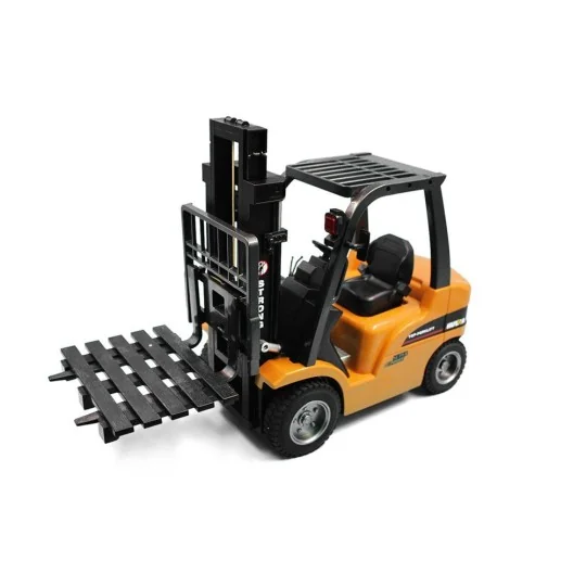 Chariot élévateur RC avec cabine et fourche métal 1/10 2.4Ghz - HuiNa HuiNa Toys CY1577 - 1 CY1577-Chariot élévateur RC avec cabine et fourche métal 1/10 2.4Ghz - HuiNa - CY1577
