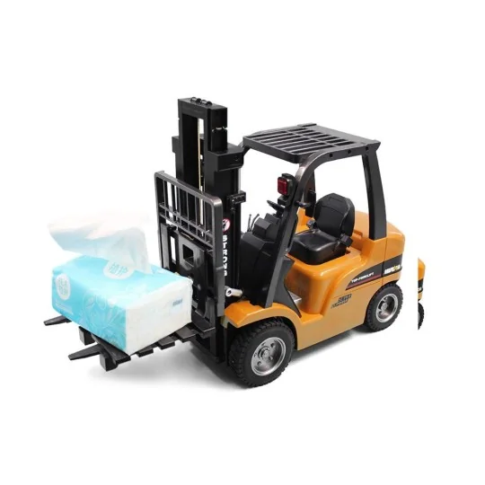 Chariot élévateur RC avec cabine et fourche métal 1/10 2.4Ghz - HuiNa HuiNa Toys CY1577 - 5 CY1577-Chariot élévateur RC avec cabine et fourche métal 1/10 2.4Ghz - HuiNa - CY1577