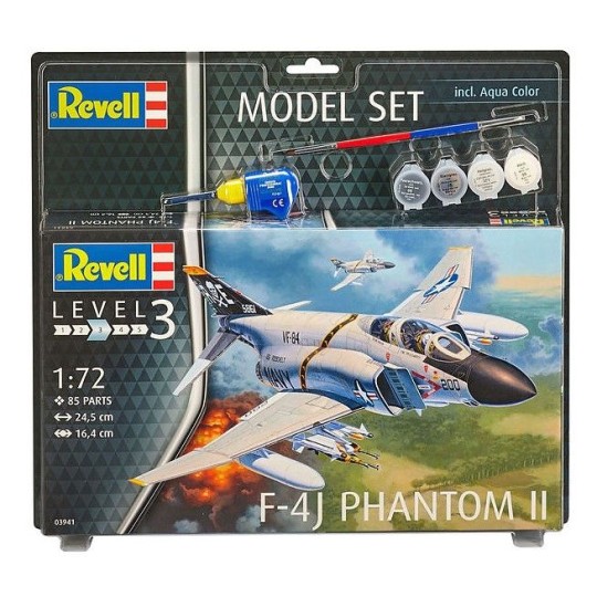 F-4J Phantom II 1/72 + Revell paints Revell 63941 - 3 63941-F-4J Phantom II 1/72 + Revell paints - 63941