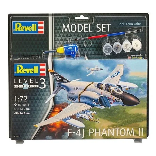 F-4J Phantom II 1/72 + Revell paints Revell 63941 - 3 63941-F-4J Phantom II 1/72 + Revell paints - 63941