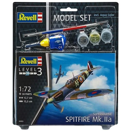 63953-Spitfire Mk.IIa 1/72 + peintures Revell - 63953