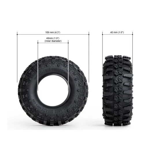 Pneus MT1903 Off-Road 1.9" 1/10 (2) Gmade Gmade GM70284 - 2 GM70284-Pneus MT1903 Off-Road 1.9" 1/10 (2) Gmade - GM70284