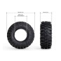 GM70284-Pneus MT1903 Off-Road 1.9" 1/10 (2) Gmade
