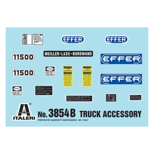 I3854-Accessoires camions II 1/24 Italeri