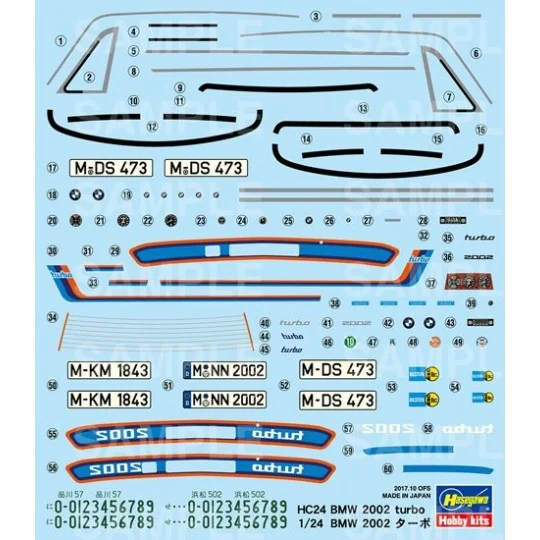 BMW 2002 Turbo 1/24 Hasegawa Hasegawa 21124 - 6 21124-BMW 2002 Turbo 1/24 Hasegawa - 21124
