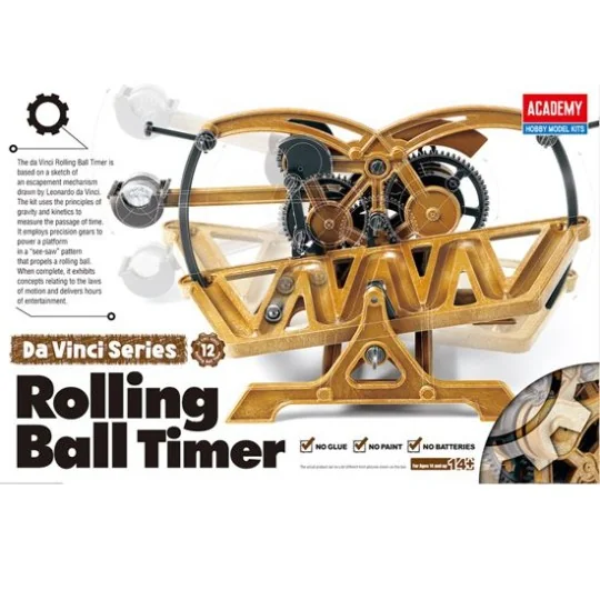 18174-Rolling Ball Timer Léonard De Vinci Academy - 18174