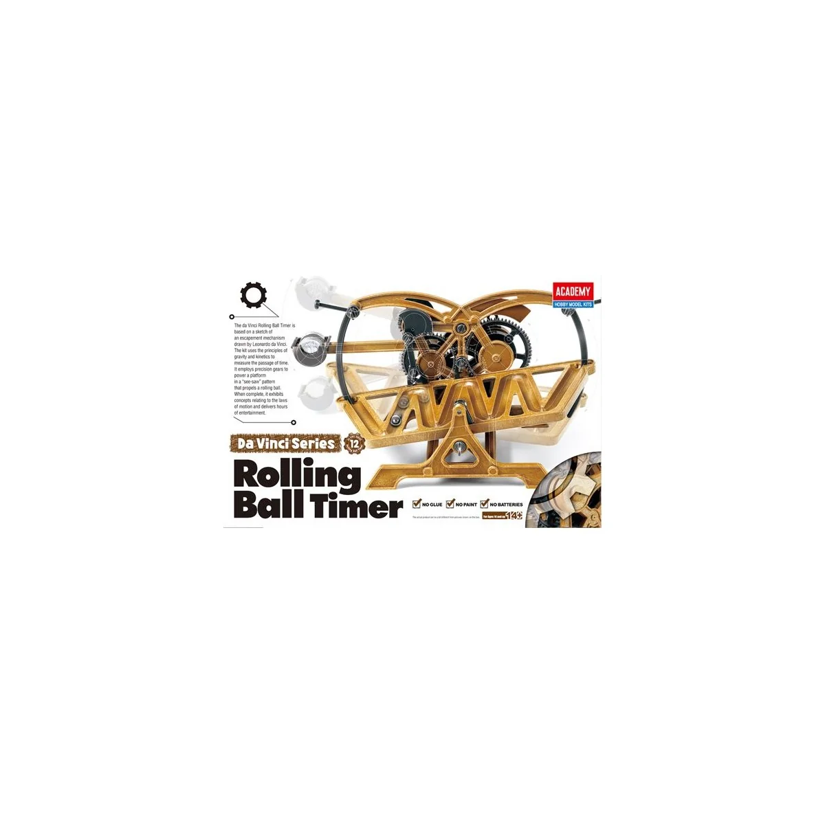 Rolling Ball Timer Leonardo da Vinci Academy Academy 18174 - 1 Rolling Ball Timer Leonardo da Vinci Academy Academy 18174 - 1