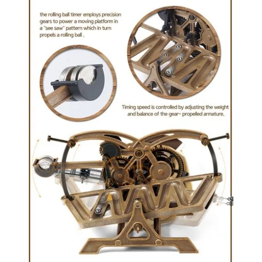 Rolling Ball Timer Leonardo da Vinci Academy Academy 18174 - 6 18174-Rolling Ball Timer Leonardo da Vinci Academy - 18174
