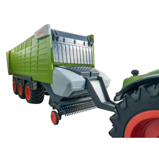 50360-Claas Axion 870 tractor + self-loading trailer 3 axles 1/16 RTR - 50360