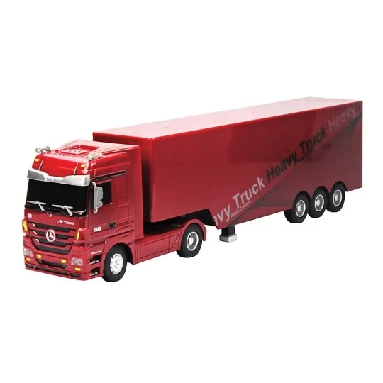 SV-50080-Camion Mercedes Benz Actros + semi rouge 1/32