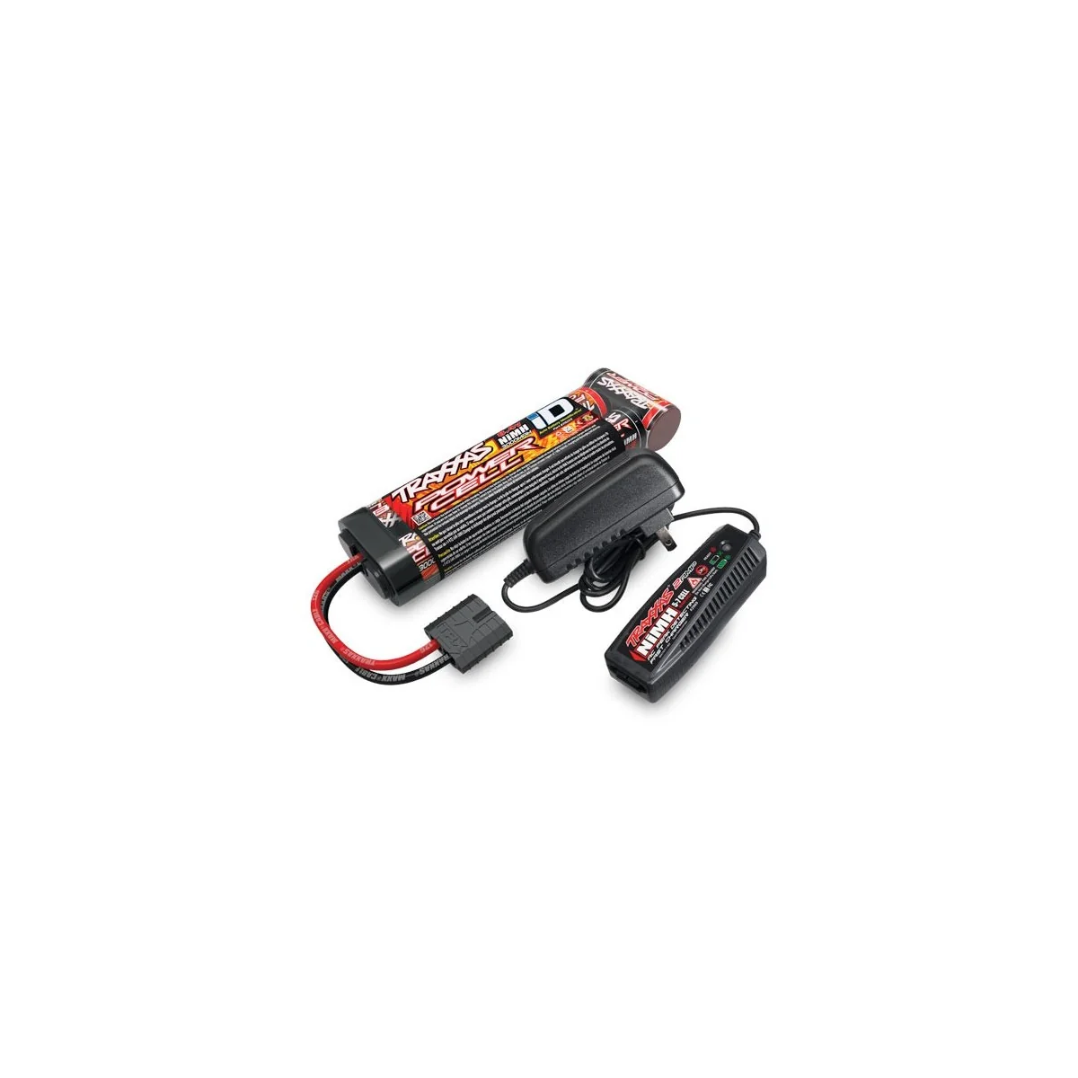 Pack Chargeur 2A 2969G + 1x NiMh 8.4V 3000mAh 2923X Traxxas Traxxas TRX-2983G - 1