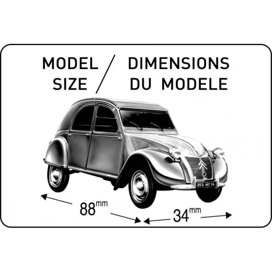 HEL-80175-Citroën 2CV classic Heller 1/43 - HEL-80175