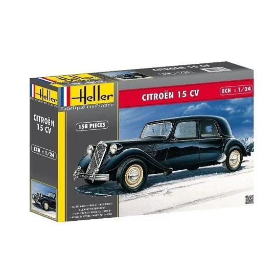 Citroën 15 CV 1/24 Heller Heller HEL-80763 - 1 HEL-80763-Citroën 15 CV 1/24 Heller - HEL-80763