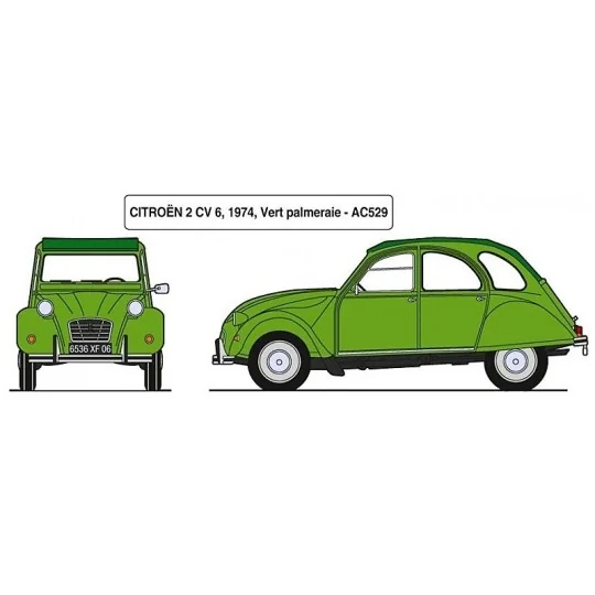 HEL-80765-Citroën 2CV 1/24 Heller