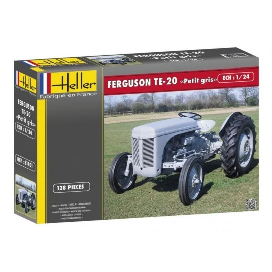 HEL-81401-Tracteur Ferguson "PETIT GRIS" 1/24 Heller