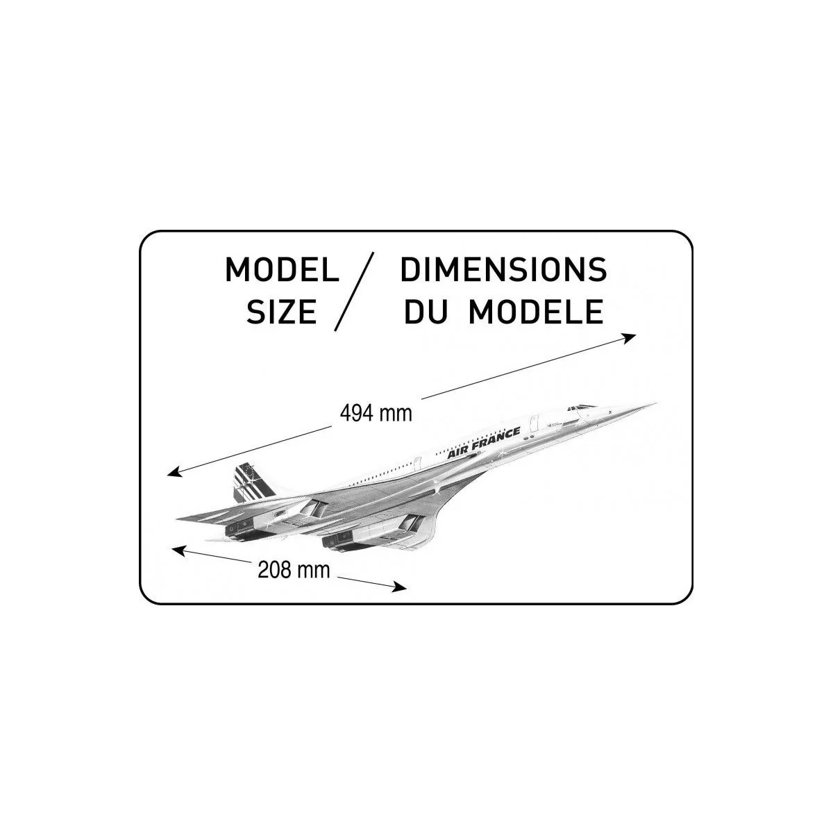 Concorde Air France 1/125 Heller Heller 80445 - 2 Concorde Air France 1/125 Heller Heller 80445 - 2