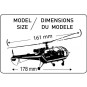 HEL-56286-Alouette III Gendarmerie 1/72 Heller + colle et peintures