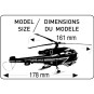 HEL-56289-Alouette III Sécurité Civile 1/72 Heller + colle et peintures