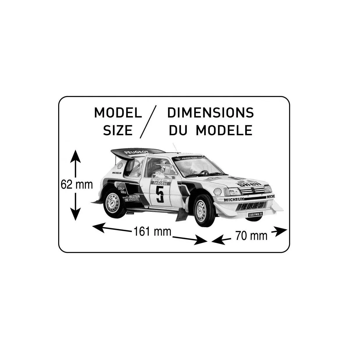 Peugeot 205 EV2 1/24 Heller + colle et peintures Heller HEL-56716 - 2