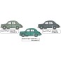 HEL-56762-Renault 4 CV 1/24 Heller + colle et peintures