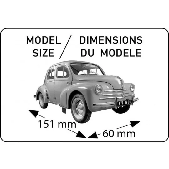 Renault 4 CV 1/24 Heller + glues and paints Heller HEL-56762 - 3 HEL-56762-Renault 4 CV 1/24 Heller + glues and paints - HEL-56762