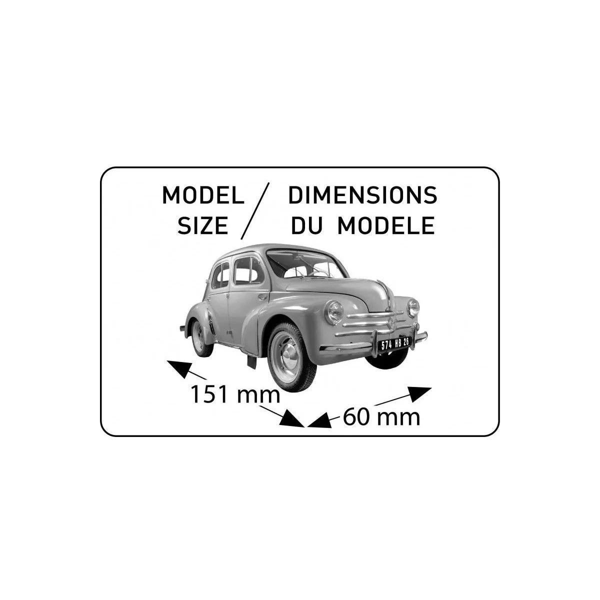 Renault 4 CV 1/24 Heller + glues and paints Heller HEL-56762 - 3 Renault 4 CV 1/24 Heller + glues and paints Heller HEL-56762 - 3
