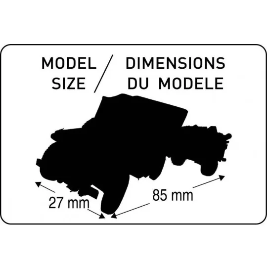 HEL-56997-Jeep Willys US 1/4 your Truck & Trailer 1/72 Heller + glues and paints - HEL-56997