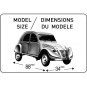 HEL-56175-Citroën 2 CV 1/43 Heller + colle et peintures