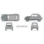 Citroën 2 CV 1/43 Heller + glues and paints Heller 56175 - 3 HEL-56175-Citroën 2 CV 1/43 Heller + glues and paints - HEL-56175