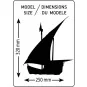 HEL-56815-Boat Nina Heller 1/75 + glues and paints - HEL-56815